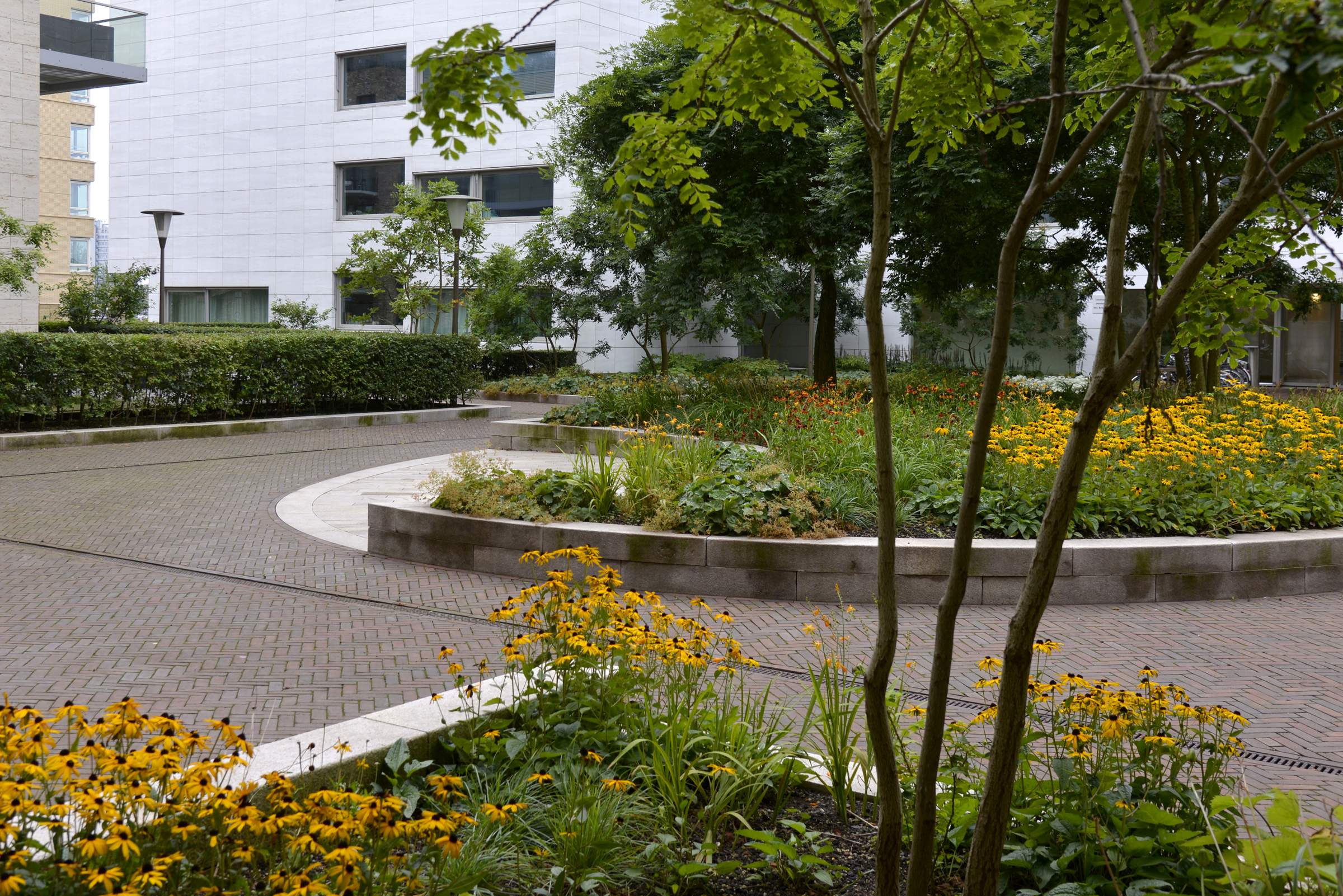 LANDLAB OEVERHOEK courtyard garden yellow