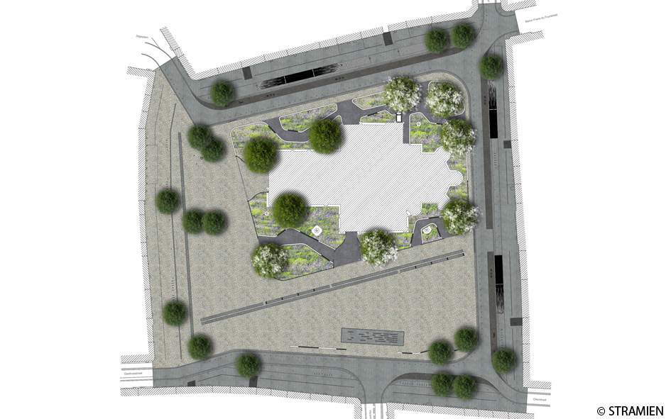 LANDLAB STRAMIEN Grote Markt plan