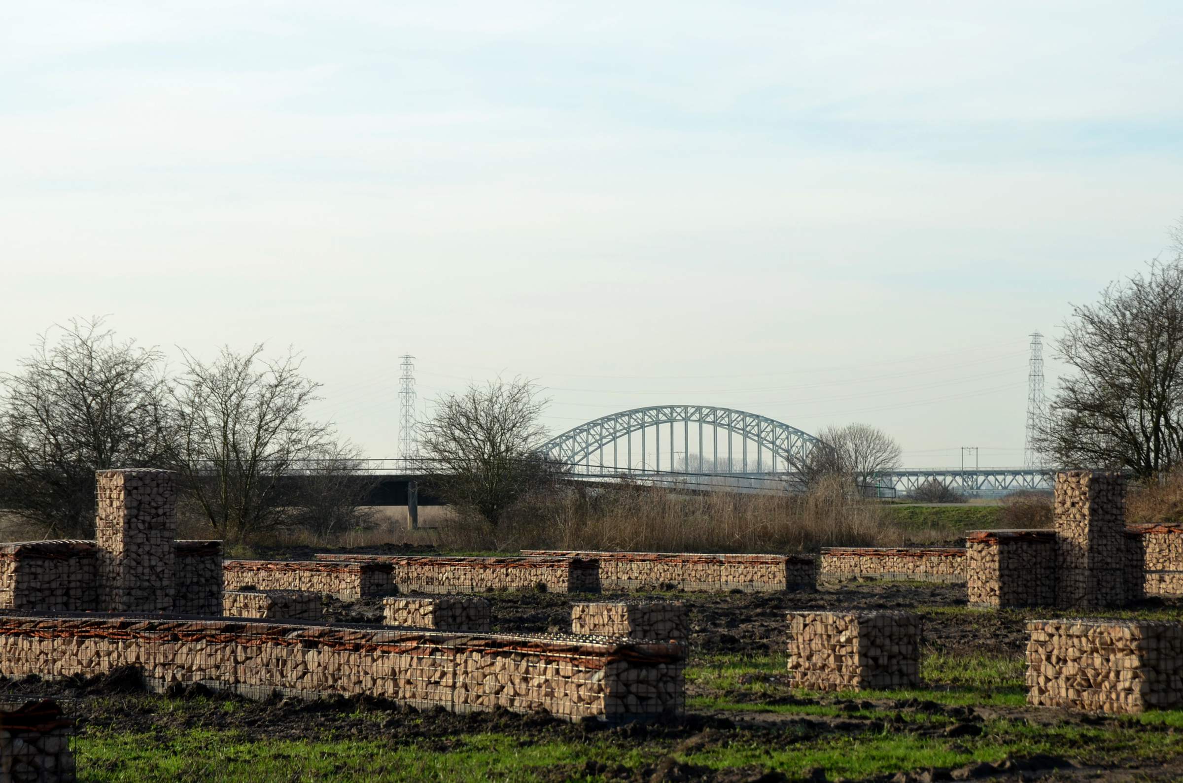 LANDLAB DaF MARC Castellum Meinerswijk gabions and bridge