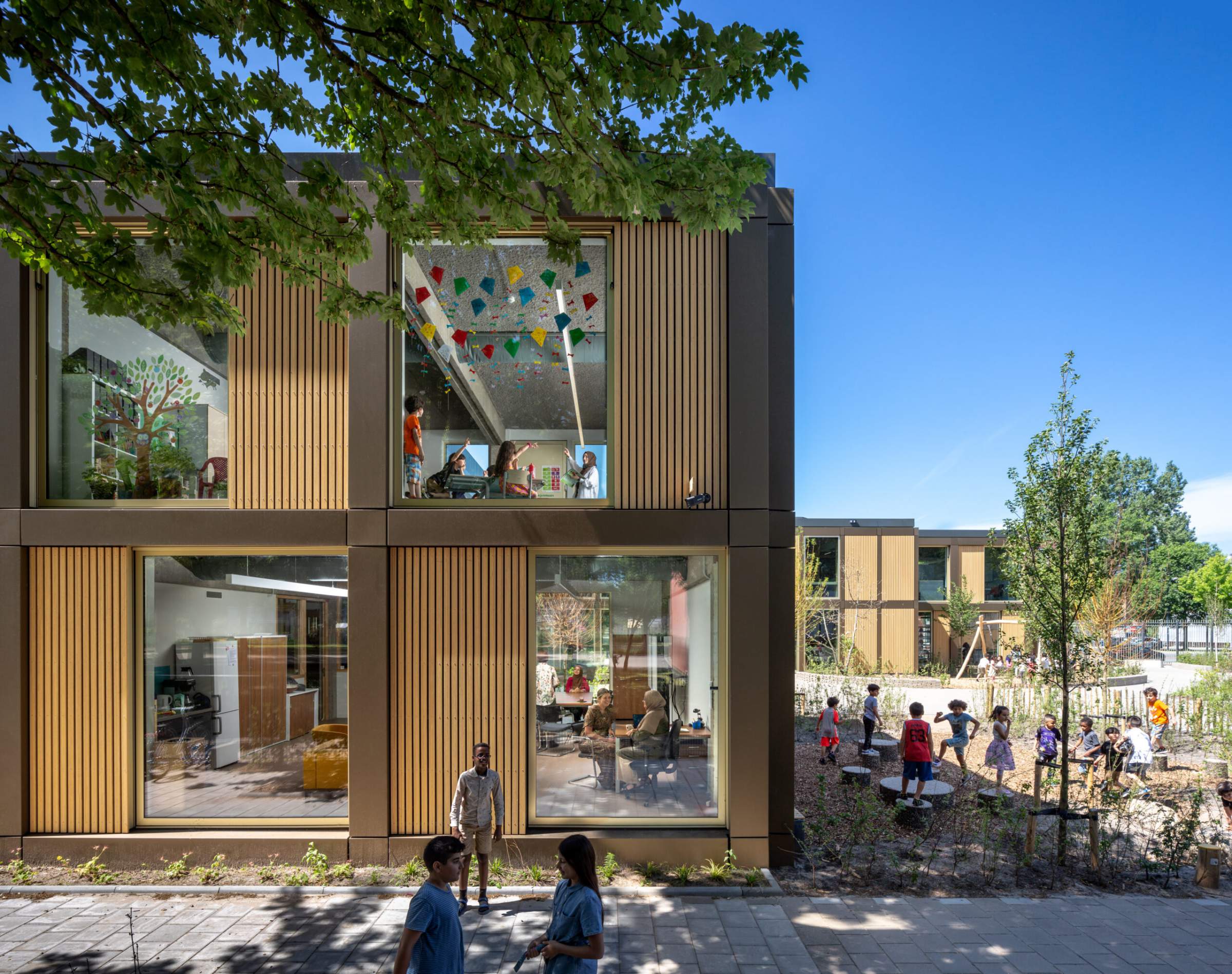 Basisschool de Wereldburger foto van Moke Architecten en Thijs Wolzak